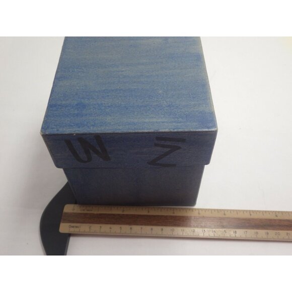 Vintage Western Nesting Boxes Red Blue Branding Iron Design Lot 3 - Picture 5 of 11